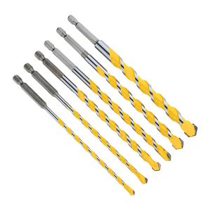 1pc 1/4" Hex Shank 160mm Tungsten Carbide Drill Bit 5/6/8/10/12mm For Concrete Wall Ceramic Granite Tiles Stone Wood Plastic