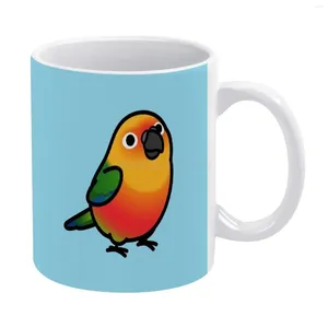 Mugs Chubby Jenday Conure White Mug To Friends And Family Creative Gift 11 Oz Coffee Ceramic Parr