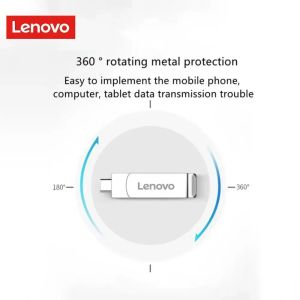 Lenovo USB Memoria 2TB OTG Metal USB 3.0 Pen Drive Key 1TB 512GB Type C High Speed Pendrive 128GB Mini Flash Drive Memory Stick