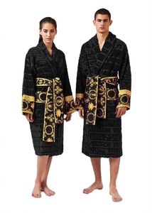 Stylish Ladies Lounge Ladies Sleep Unisex Men's Cotton Nightwear High Quality Bathrobe Designer Robe #01