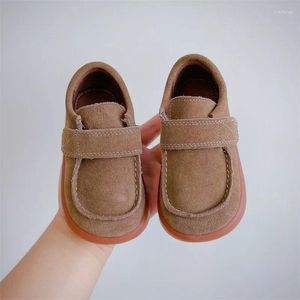 Buty swobodne jesienne dzieci dzieci brązowe dzieci marka chłopców szkolna moda balet mOCCASIN Soft Booper