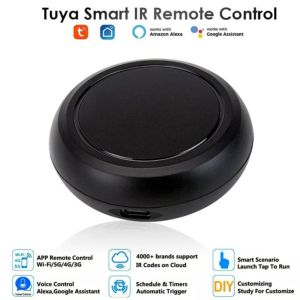 Управление Tuya Smart WiFi ИК-пульт дистанционного управления Универсальный интеллектуальный пульт дистанционного управления для кондиционера ТВ Поддержка Alexa Google Home