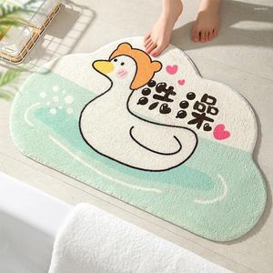 Bath Mats Non Slip Microfiber Duck Absorbent Bathroom Rugs With TPR Backing Ultra Soft Floor Mat For Kitchen Bedroom Living Room