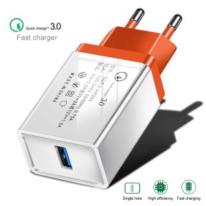 AC/DC USB Charger 5V 9V 12V 1Ports Power Adapter Supply Phone Fast Charger For iPhone Xiaomi Samsung Mobile Phone Charger QC 3.0