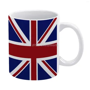 Mugs Uk Flag Coffee Ceramic Personalized 11 Oz White Mug Tea Milk Cup Drinkware Travel Union British Great Britain