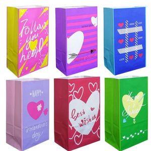 Gift Wrap Lovely Wedding Candy Bag With Stickers For Valentine's Day S Love Paper Supplies Party Favors
