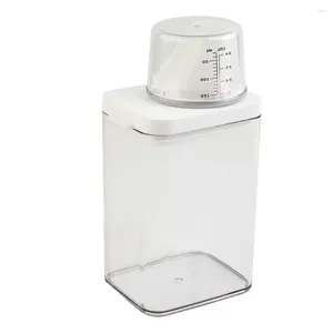 Flytande tvåldispenser dammsäker läcksäker 700 ml/1100 ml/1500 ml/1900 ml tvättplast tvättmedel upp pulverbehållare