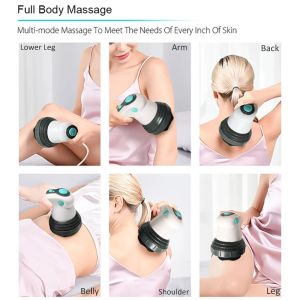 Anti -Cellulite -Massagegeräte Elektrische Ganzkörper Schlankung Massagegerollwalze Handheld Infrarot Massage für Armbein Hüftbauchfettentferner