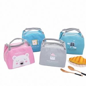 Söt Carto Lunch Box Bag Stor kapacitet Vattentät Oxford Thermal Cooler Bag For Women Girls and Kids 81TS#