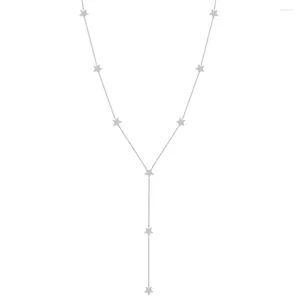 Kedjor Zhenchengda 2024 Star Tassel Long Necklace Women's S925 Pure Silver Accessories