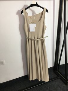 320 2024 Milan Runway Kleid Frühling Sommer ärmellos schwarz Marke gleichen Stil Damen Kleid Mode hohe Qualität 20233731