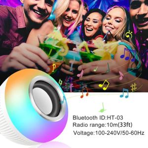 LED BluetoothランプスマートバルブE27 12 W Bluetooth Speaker Music Bulb Smart Lampアプリコントロール調光型電球RGB装飾ライト