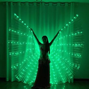 Ruoru Belly Dance LED Butterfly Wings Party Festival Performance Fluorescen Isis Wings Bauchtanz Carnival Shows Halloween