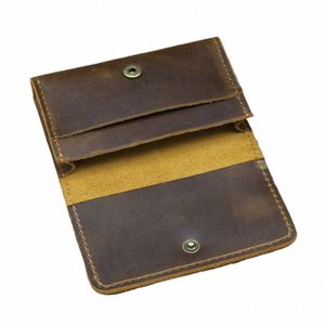 men's Card Holder Driver's License Leather Sleeve First Layer Leather Organ Credit Bank Card Holder Coin Purse 1070 w9pD#