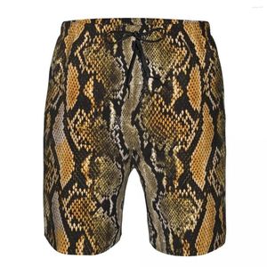 Shorts masculinos Mens Swimwear Swim Curto Tronco Leopardo Padrão Beach Board Natação Surfing