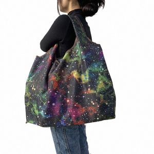 Большая сумка-тоут в стиле persal, эко-многоразовая полиэстеровая портативная женская сумка через плечо, складная сумка для магазина, сумка для хранения V674 #