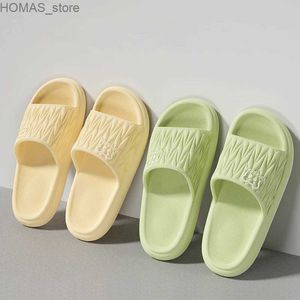 Ev Ayakkabıları Yaz Womeneva Kalın Dökümlü Saf Renkli Slip-On Ayakkabılar Anti-Slip çok yönlü kapalı açık ve ultra rahat y240401