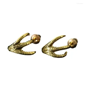 Stud Earrings 1Pair Personalized Vintage Animal Eagle Claw For Women Fashion Creative Halloween Decoration Party Gift