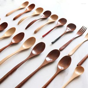 Tee Scoops 5 Teile/los Umweltfreundliche Holz Löffel Honig Kaffee Colheres Suppe Löffel Küche Utensilien Für Kinder Schöpfkelle