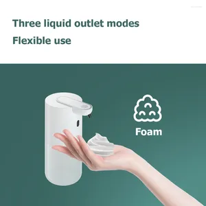 Dispenser di sapone liquido Induzione intelligente 4 modalità 400ml Ricarica USB Disinfettante per le mani Touchless automatico Impermeabile per il bagno