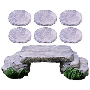 Garden Decorations Micro Landscape Ornament Bonsai Tiny Bridge Mini Harts Model Fairy Gardens Home Decor Decoration Stepping Stone Trinkets