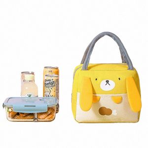 kawaii Portable Fridge Thermal Bag Women Children's School Thermal Insulated Lunch Box Tote Food Small Cooler Bag Pouch t9o2#