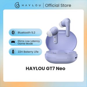 Cuffie HAYLOU GT7 Neo TWS Auricolari wireless Bluetooth5.2 Cuffia Smart Touch Control 22H Durata della batteria Corpo leggero per il telefono