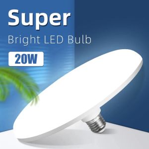 New E27 UFO LED Light Energy Saving LED Lamp Flat LED Light Bulb 20W Pure White For Home Lighting