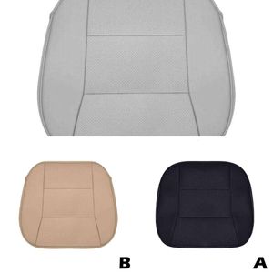 Capa universal para assento de carro, capa respirável de couro pu para cadeira de automóvel, capa para assento dianteiro de carro, quatro estações, antiderrapante