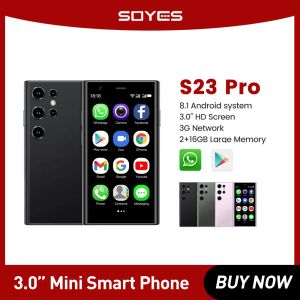 Soyes S23 Pro Smartphone 3G WCDMA da 3,0 pollici Schermata 2 SIM Android OS GPRS Dual Cameras Hotspot Wi-Fi Type-C Super Mini Smartphone