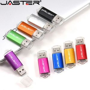 JASTER USB Flash Drive 128GB Mini Pen Drive Metal Memory Stick Black Pendrive 64GB High Speed External Storage Creative Gifts
