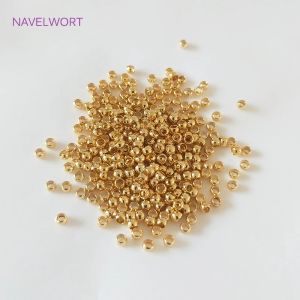 200pcs/saco 2mm/2,5mm/3mm Ball contas de bola de pântanos de pântanos para joias DIY produzindo suprimentos