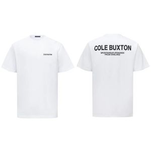 Cole Buxton T Shirts Men Summer Spring Loose Green Grey White Black Designer T Shirt Men Women High Quality Classic Print Top Tee With Tag Size S-XL FB4