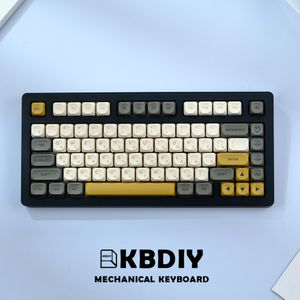 KBDIY 142 KLUCZY/SET KOA PROFIL GLIMER KEYCAPS DO MECHANICAL CLEYBOOD PBT ISO 7U MAC Rosyjska koreańska japońska keycap dla GMK67