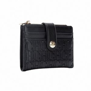 chch Fi Retro New Women's Card Bag Busin Commuter Office PU Material New Women's Wallet d4GH#