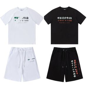trapstar tracksuit men shorts and t shirt set mens designer clothes trapstar tracksuit high quality embroidered pure cotton loose casual short sets men size s-xl