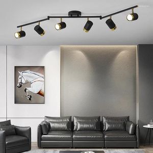 Ceiling Lights Black/white Nordic Living Room Bedroom Modern LED Light 110-220V