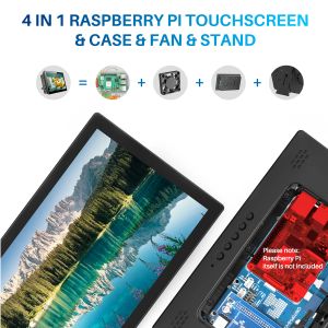 UNSEMENT 10,1 дюйма Raspberry Pi Sens Screen Monitor 1920x1200 IPS Отображение HDMI Type-C, совместимое с Xbox Series S Pi 5/4B/3B/3A+