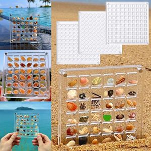 Storage Bags Acrylic Magnetic Seashell Display Box Nail Arts Bead Organizer Craft Organizers