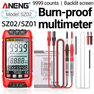 ANENG SZ01 SZ02 SMART Digital Multimeter 9999 Räknar True RMS Auto Range Voltmeter Ammeter Digital spänningsprovare Aktuell mätare