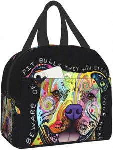 новый Pit Bulls многоразовый изолированный мешок для обеда Cooler Tote Box Ctainer для женщин Офисная работа Школа Пикник Пляжные тренировки Путешествия h5Io #