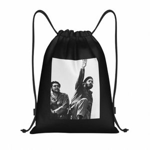 libertad Cuba-Che Guevara & Fidel Castro Graph Drawstring Bags Gym Bag Hot Lightweight D9qv#
