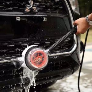 Bilrengöringsborste Biltvätt 360 grader Automatisk Rotera justerbar långhandtag Rengöring Mop Broom Cleaning Tool Auto Accessories