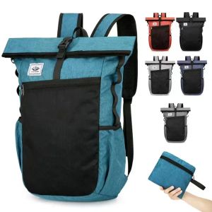 Väskor utomhus fällbar ryggsäck ultralätt rese vandring dagpack vattentät fritid campingpaket för män kvinnor skola sportväska