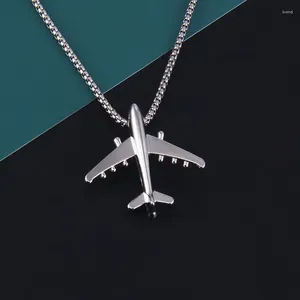 Colares pingentes clássico nicho design na moda avião colar para homens e mulheres simples hip-hop boate bonito presente atacado