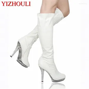 Dance Shoes Six Inches Of Sexy Over Knee Boots Fashion Crystal Stiletto Heels And Women's Skinny Thighs 13cm