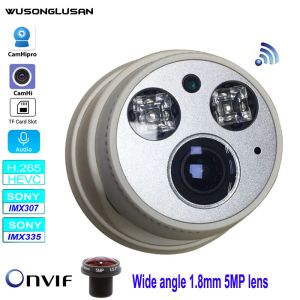 Camhipro Wifi IP Camera CCTV Bullet Cameras Outdoor 5MP 1080P SONY CMOS Support Mic OnVif TF Card Max128G P2P RTSP Human Detect