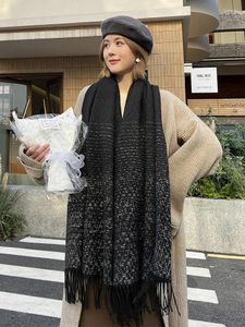 Sciarpe lavorate a maglia Sciarpa scozzese a righe vintage Foulard Inverno Donna Donna Uomo Sciarpa preppy Pashmina Mujer Foulard maschile Scialle avvolgente