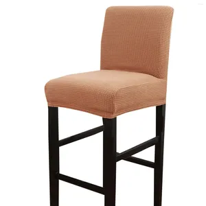 Cadeira cobre lavável estiramento removível tampa de banco pub contador casa sala de jantar multifuncional reutilizável móveis de bar
