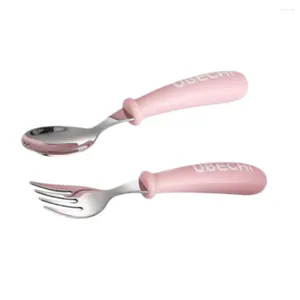 Zestawy sztućców Practice Baby Cutlery Fork łyżka stolika ze stali ze stali nierdzewnej